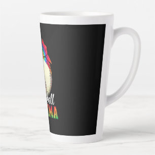 Mother Baseball Momma Birthday Latte Mug