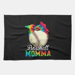 Mother Baseball Momma Birthday Tea Towel
