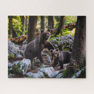 Mother Bear And Cub Slovenia Jigsaw Puzzle