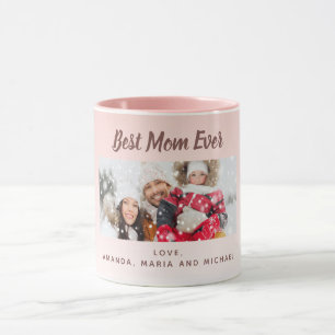 Mother blush pink photo mug