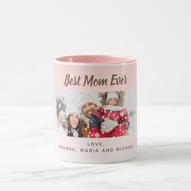 Mother blush pink photo mug (Center)