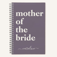 Mother Bride Minimalist Modern Custom Plum Purple