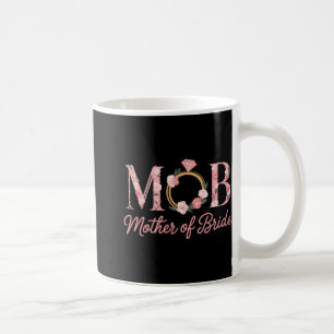 Mother Bride Wedding Mob Floral Pink Diamond Ring Coffee Mug