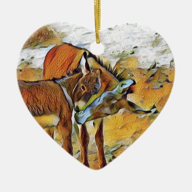 Mother Burro & Son Ornament (Front)