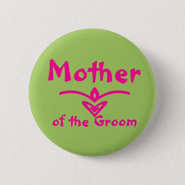 Mother Button in lime green and pink (Front)