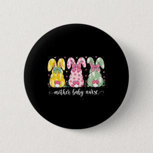 Mother Byby Bunny Easter Day Cute Rabbit Family Ma 6 Cm Round Badge