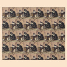 Mother cat and kittens