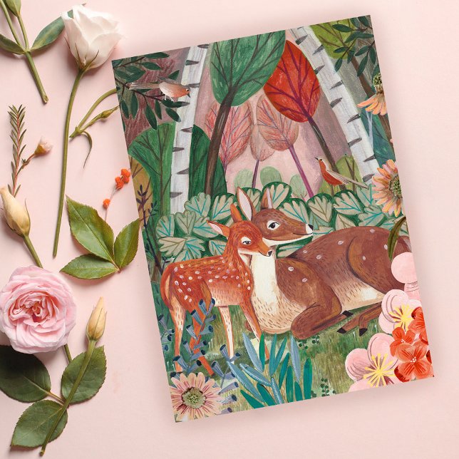 Mother & Child Deer Mother's day Card (Creator Uploaded)