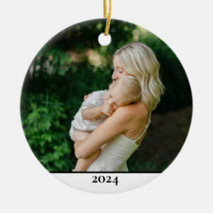 Mother & Child Photo A Moment to Remember Ceramic Tree Decoration