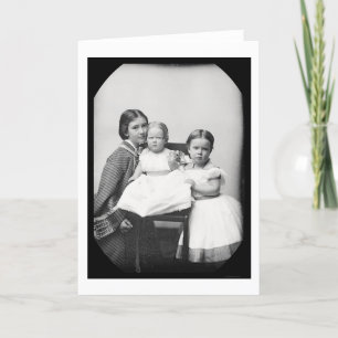 Mother & Children, Gertrude Hubbard Daguerreotype Card