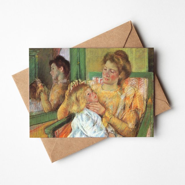 Mother Combing Child's Hair | Mary Cassatt Card (Creator Uploaded)