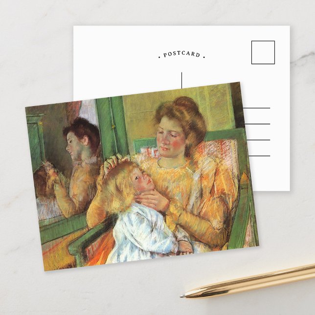 Mother Combing Child's Hair | Mary Cassatt Postcard (Creator Uploaded)