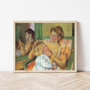 Mother Combing Child's Hair   Mary Cassatt Poster
