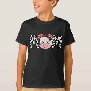 Mother Cow Mum Farming Birthday Funny Family Match T-Shirt