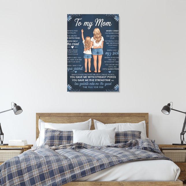 Mother-Daughter Bond Art Print – Sentimental Blond (Insitu(Bedroom))