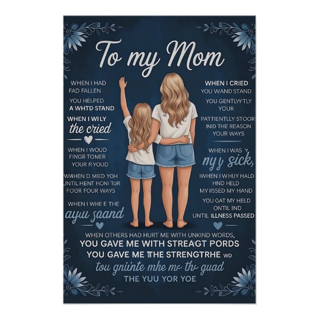 Mother-Daughter Bond Art Print – Sentimental Blond (Front)