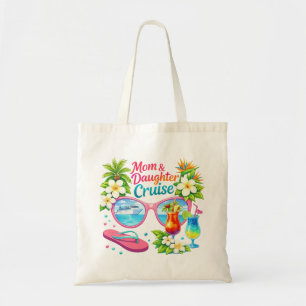 Mother Daughter Cruise Tropical Vacation Tote Bag