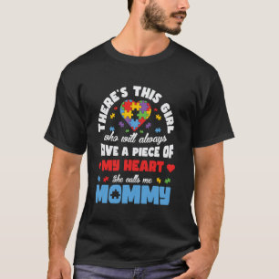 Mother Daughter Family Autistic Kids Autism Awaren T-Shirt