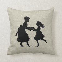 Mother & Daughter Holding Hands Dancing