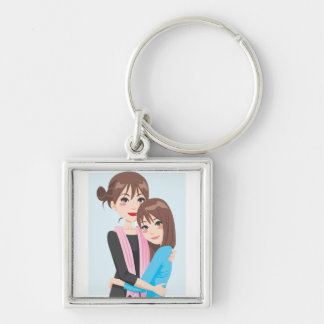 Mother Daughter Love Key Ring