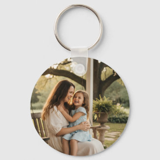 Mother daughter love photo mothers day family gift key ring