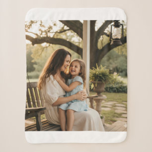 Mother daughter love photo mothers day family gift sherpa blanket