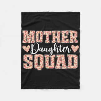 Mother Daughter Squad Mum Matching Mother Daughter Fleece Blanket