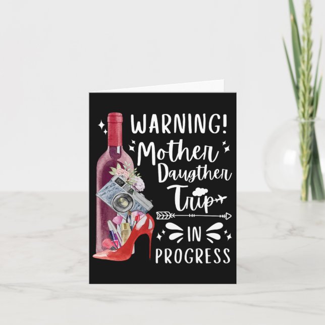 Mother Daughter Trip 2025 Family Mum Matching Vaca Card (Front)