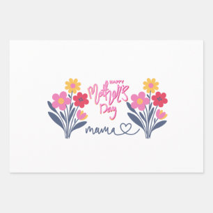 Mother Day Designed Wrapping Paper