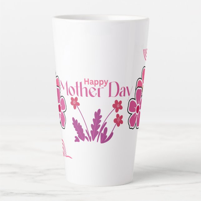 Mother day Modern Gift pack Latte Mug (Front)