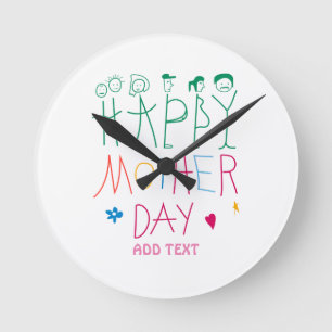 Mother Day     Round Clock