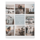 Mother Definition 8 Photo Collage Faux Canvas Prin