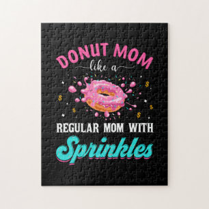 Mother Doughnut Mum Like A Regular Mum With Sprink Jigsaw Puzzle