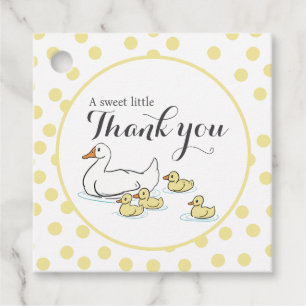 Mother duck and Ducklings Baby Shower Favour Tags