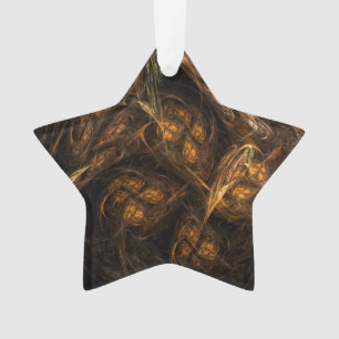 Mother Earth Abstract Art Acrylic Star Ornament