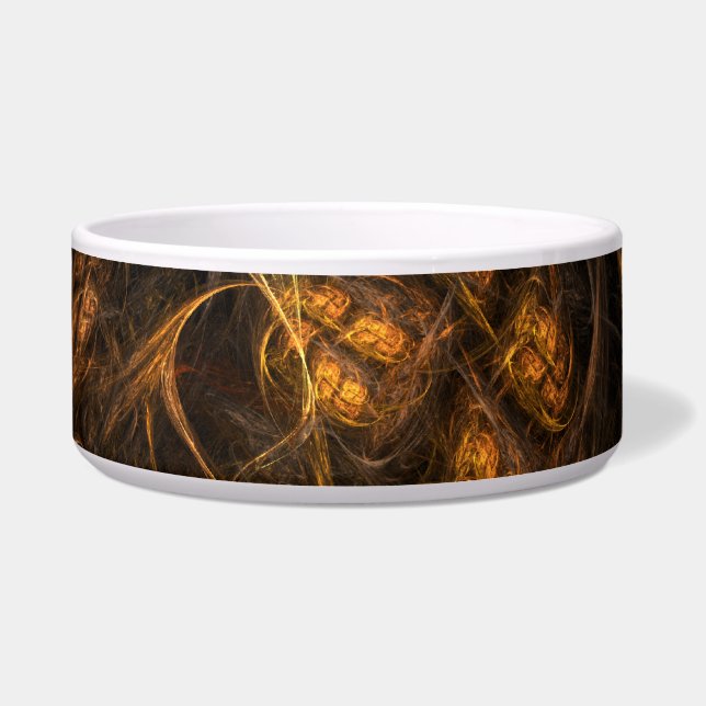 Mother Earth Abstract Art Dog Bowl (Front)