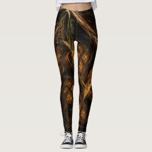 Mother Earth Abstract Art Leggings