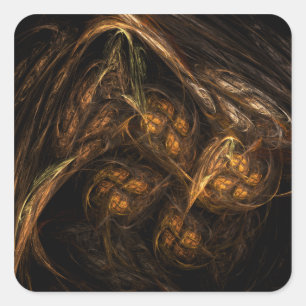 Mother Earth Abstract Art Square Sticker