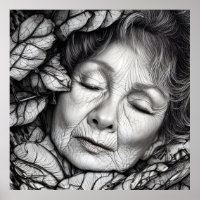Mother Earth Asleep Among The Leaves