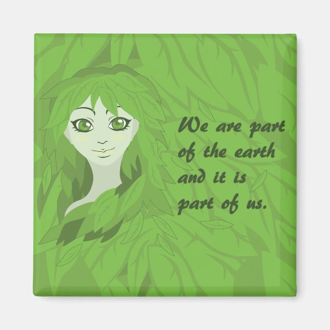 Mother Earth (Awake) Magnet (Front)