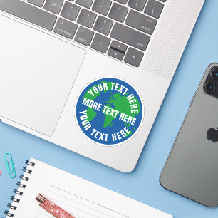 Mother earth blue planet custom laptop sticker