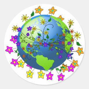 Mother Earth Classic Round Sticker