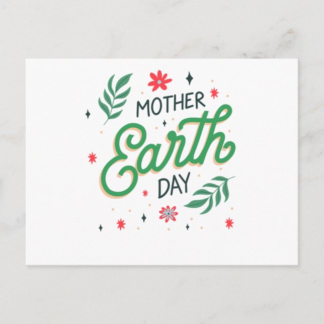 Mother Earth Day - Nature Conservation Awareness Postcard (Front)
