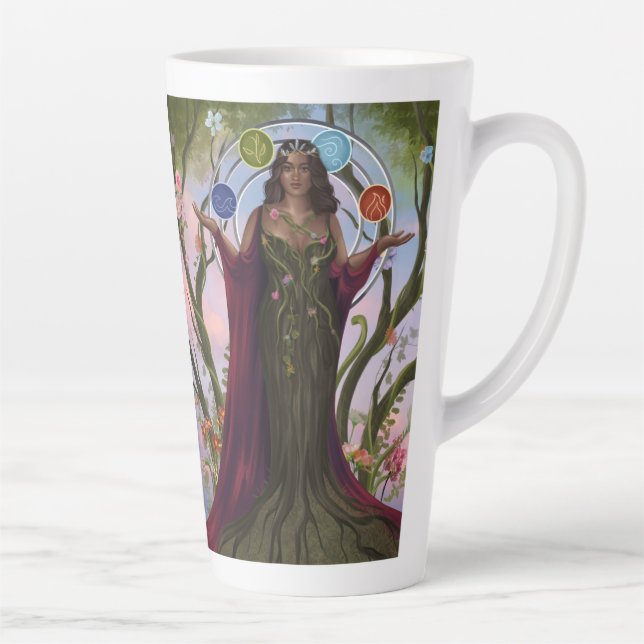 Mother Earth Goddess GAIA Latte Mug (Right)