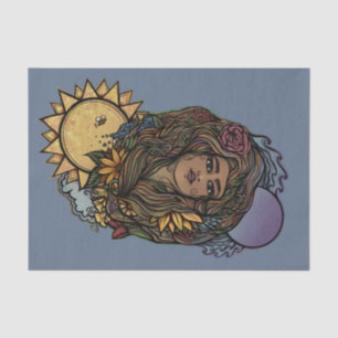 Mother Earth the World Tarot Goddess Tissue Paper