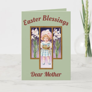 MOTHER ~ EASTER VINTAGE PICTURE ~ Circa 1912 ~ Holiday Card