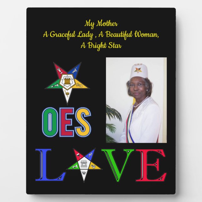 Mother Eastern Star Photo Plaque (Front)