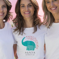 Mother Elephant and Calf Baby Shower Personalised