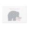 Mother Elephant Pink Purple Dots Baby Shower