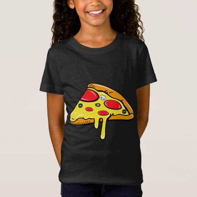 Mother Father Son Daughter Pizza Slice Matching T-Shirt (Front)